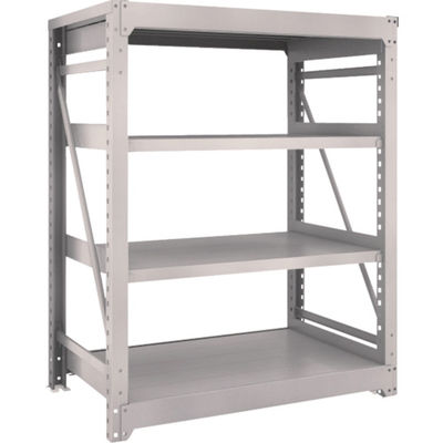 TRUSCO スチールラック M10型重量棚 1200X760XH1500 4段 単体 ネオグレー M10-5474 NG 1台(1個)（直送品）