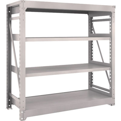 TRUSCO スチールラック M10型重量棚 1500X620XH1500 4段 単体 ネオグレー M10-5564 NG 1台(1個)（直送品）