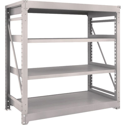 TRUSCO スチールラック M10型重量棚 1500X760XH1500 4段 単体 ネオグレー M10-5574 NG 1台(1個)（直送品）