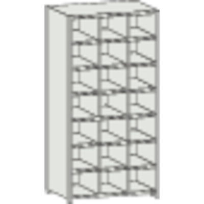 トラスコ中山 TRUSCO スチール製区分棚 KB型 コボレ止め付 889X264XH1802 3列7段 KB-3070 1台(1個)（直送品）