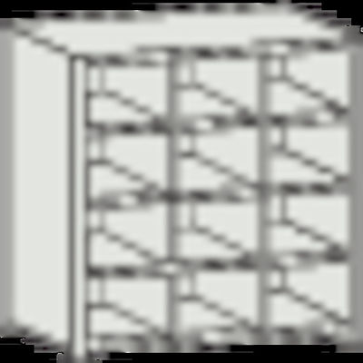 トラスコ中山 TRUSCO スチール製区分棚 KB型 コボレ止め付 889X264XH927 3列4段 KB-3043 1台(1個)（直送品）