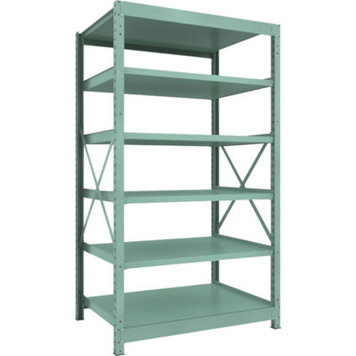 トラスコ中山 TRUSCO 中量ボルト式棚 R3型 W1200×D870×H2100 6段 単体 R3-7496 1台(1個)（直送品）