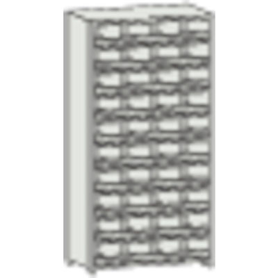 トラスコ中山 TRUSCO スチール製区分棚 KCーM型 前当り付 875X250XH1800 4列10段 KC-4100M 1台(1個)（直送品）