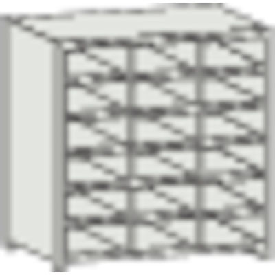 トラスコ中山 TRUSCO スチール製区分棚 KB型 コボレ止め付 W875×D250×H924 3列6段 KB-3063 1台(1個)（直送品）