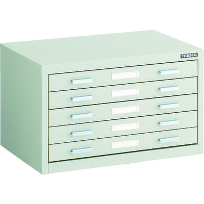 トラスコ中山 TRUSCO マップケース スチール A3X5段 541X360XH330 A3-1W5 1台 504-7595（直送品）