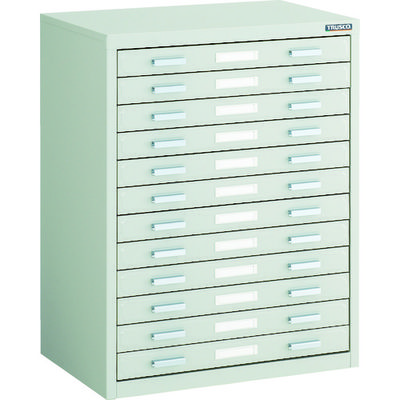 トラスコ中山 TRUSCO マップケース スチール A3X12段 541X360XH700 A3-1W12 1台 504-7633（直送品）