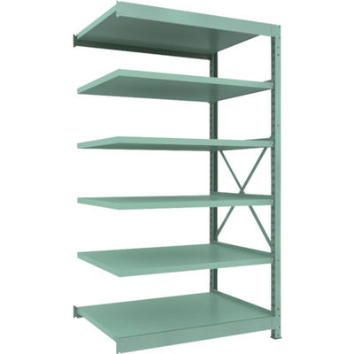 トラスコ中山 TRUSCO 中量ボルト式棚 R3型 W1200×D870×H2100 6段 連結 R3-7496B 1台(1個)（直送品）