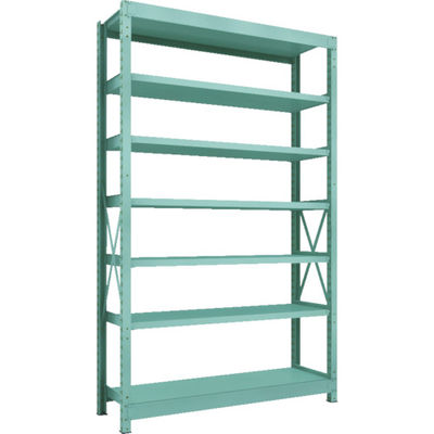 トラスコ中山 TRUSCO 中量ボルト式棚 R3型 W1500×D450×H2400 7段 単体 R3-8557 1台(1個)（直送品）