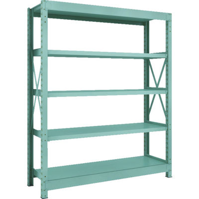 トラスコ中山 TRUSCO 中量ボルト式棚 R3型 W1500×D450×H1800 5段 単体 R3-6555 1台(1個)（直送品）