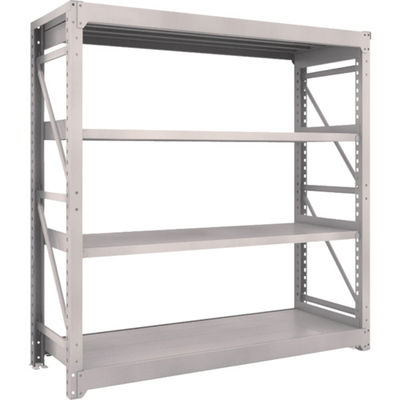 TRUSCO スチールラック M10型重量棚 1800X620XH1800 4段 単体 ネオグレー M10-6664 NG 1台(1個)（直送品）