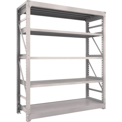 TRUSCO スチールラック M10型重量棚 1800X620XH2100 5段 単体 ネオグレー M10-7665 NG 1台(1個)（直送品）