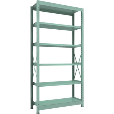 トラスコ中山 TRUSCO R3型中量棚 1200X450XH2400 6段 単体 R3-8456 1台(1個) 504-8494（直送品）