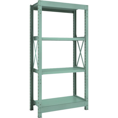 トラスコ中山 TRUSCO R3型中量棚 900X450XH1800 4段 連結 R3-6354B 1台(1個) 505-1461（直送品）