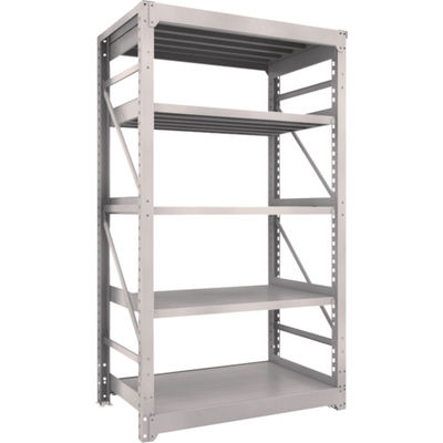 TRUSCO スチールラック M10型重量棚 1200X760XH2100 5段 単体 ネオグレー M10-7475 NG 1台(1個)（直送品）