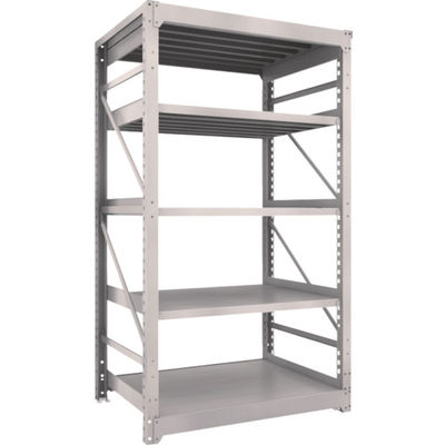 TRUSCO スチールラック M10型重量棚 1200X900XH2100 5段 単体 ネオグレー M10-7495 NG 1台(1個)（直送品）