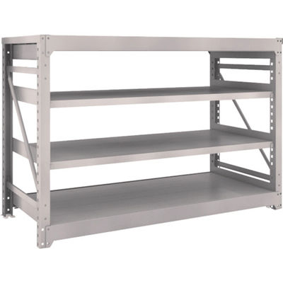 TRUSCO スチールラック M10型重量棚 1800X760XH1200 4段 単体 ネオグレー M10-4674 NG 1台(1個)（直送品）