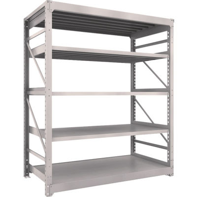 TRUSCO スチールラック M10型重量棚 1800X900XH2100 5段 単体 ネオグレー M10-7695 NG 1台(1個)（直送品）