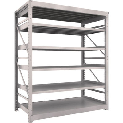 TRUSCO スチール製重量ボルト式棚 M10型 W1800×D900×H2115 6段 単体 ネオグレー M10-7696 NG（直送品）