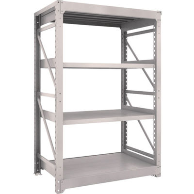TRUSCO スチールラック M10型重量棚 1200X760XH1800 4段 単体 ネオグレー M10-6474 NG 1台(1個)（直送品）