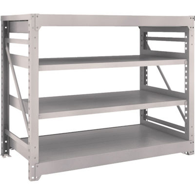 TRUSCO スチールラック M10型重量棚 1500X760XH1200 4段 単体 ネオグレー M10-4574 NG 1台(1個)（直送品）