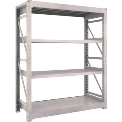 TRUSCO スチールラック M10型重量棚 1500X620XH1800 4段 単体 ネオグレー M10-6564 NG 1台(1個)（直送品）