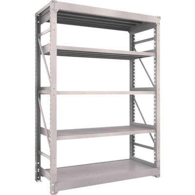 TRUSCO スチールラック M10型重量棚 1500X620XH2100 5段 単体 ネオグレー M10-7565 NG 1台(1個)（直送品）