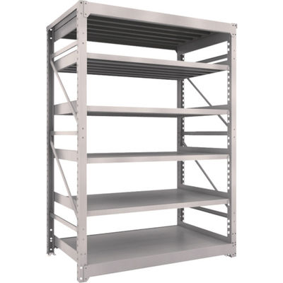 TRUSCO スチール製重量ボルト式棚 M10型 W1500×D900×H2115 6段 単体 ネオグレー M10-7596 NG（直送品）