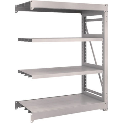 TRUSCO スチールラック M10型重量棚 1200X620XH1500 4段 連結 ネオグレー M10-5464B NG 1台(1個)（直送品）
