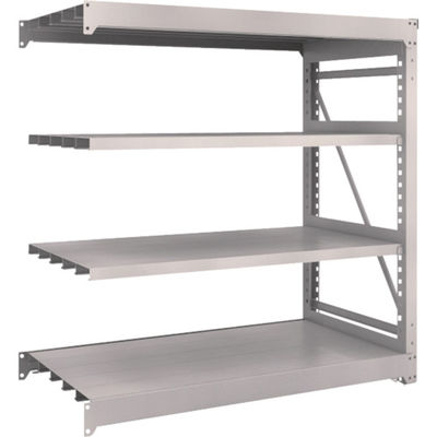 TRUSCO スチールラック M10型重量棚 1500X760XH1500 4段 連結 ネオグレー M10-5574B NG 1台(1個)（直送品）