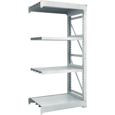 TRUSCO スチールラック M10型重量棚 900X620XH1800 4段 連結 ネオグレー M10-6364B NG 1台(1個)（直送品）