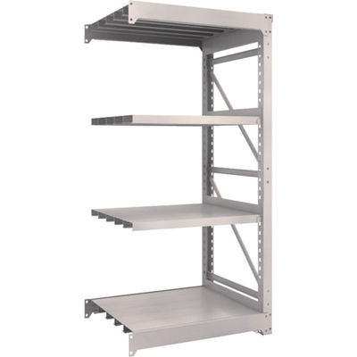 TRUSCO スチールラック M10型重量棚 900X760XH1800 4段 連結 ネオグレー M10-6374B NG 1台(1個)（直送品）