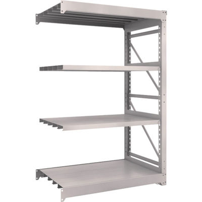 TRUSCO スチールラック M10型重量棚 1200X760XH1800 4段 連結 ネオグレー M10-6474B NG 1台(1個)（直送品）