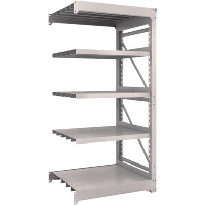 TRUSCO スチール製重量ボルト式棚 M10型 W900×D760×H1815 5段 連結 ネオグレー M10-6375B NG（直送品）
