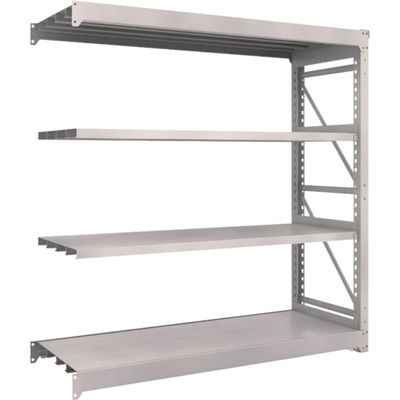 TRUSCO スチールラック M10型重量棚 1800X620XH1800 4段 連結 ネオグレー M10-6664B NG 1台(1個)（直送品）