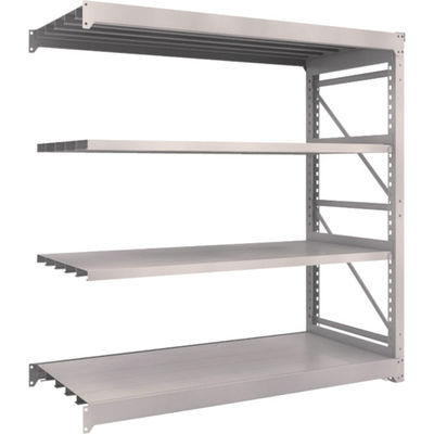 TRUSCO スチールラック M10型重量棚 1800X760XH1800 4段 連結 ネオグレー M10-6674B NG 1台(1個)（直送品）
