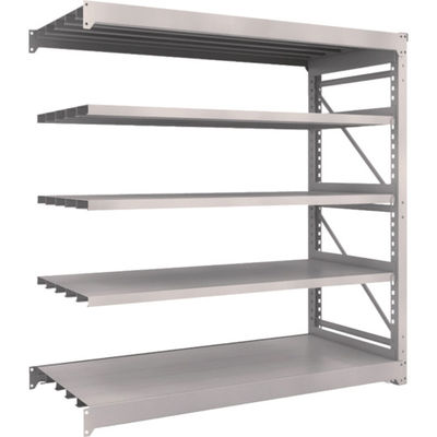 TRUSCO スチール製重量ボルト式棚 M10型 W1800×D760×H1815 5段 連結 ネオグレー M10-6675B NG（直送品）