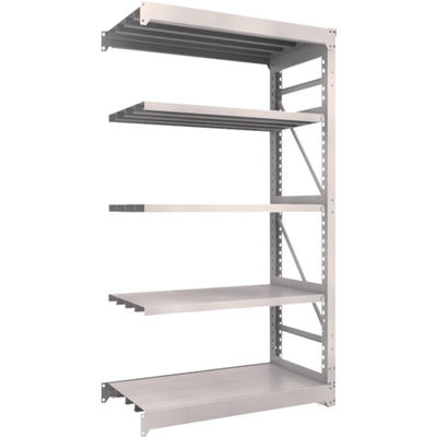 TRUSCO スチールラック M10型重量棚 1200X620XH2100 5段 連結 ネオグレー M10-7465B NG 1台(1個)（直送品）