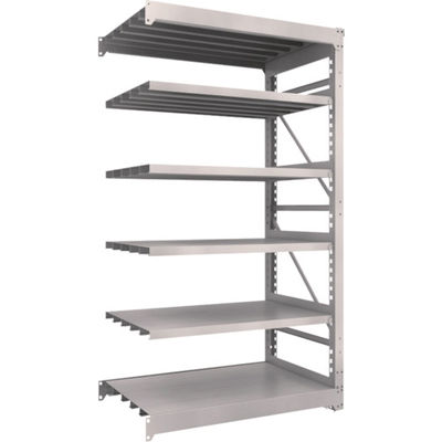 TRUSCO スチール製重量ボルト式棚 M10型 W1200×D760×H2115 6段 連結 ネオグレー M10-7476B NG（直送品）