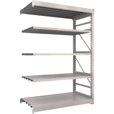 TRUSCO スチールラック M10型重量棚 1500X760XH2100 5段 連結 ネオグレー M10-7575B NG 1台(1個)（直送品）