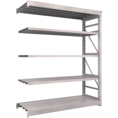 TRUSCO スチールラック M10型重量棚 1800X620XH2100 5段 連結 ネオグレー M10-7665B NG 1台(1個)（直送品）