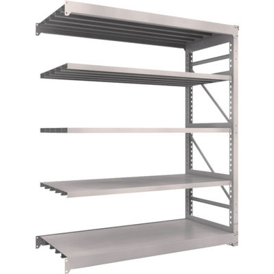 TRUSCO スチールラック M10型重量棚 1800X760XH2100 5段 連結 ネオグレー M10-7675B NG 1台(1個)（直送品）