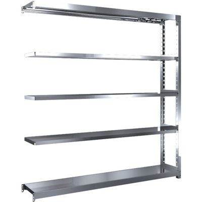トラスコ中山 TRUSCO ステンレス棚 ステンレス軽中量棚 増結 W1760XD300XH1800 5段 SM2-6635B 1台(1個)（直送品）