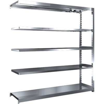 トラスコ中山 TRUSCO ステンレス棚 ステンレス軽中量棚 増結 W1760XD450XH1800 5段 SM2-6645B 1台(1個)（直送品）