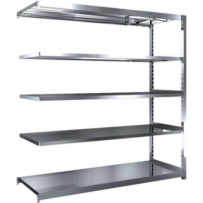 トラスコ中山 TRUSCO ステンレス棚 ステンレス軽中量棚 増結 W1760XD600XH1800 5段 SM2-6665B 1台(1個)（直送品）