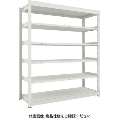 TRUSCO TUG型中量ボルトレス棚 450kg 単体型 1855×626×H2100 6段 TUG450-76L-6 1台(1個)（直送品）