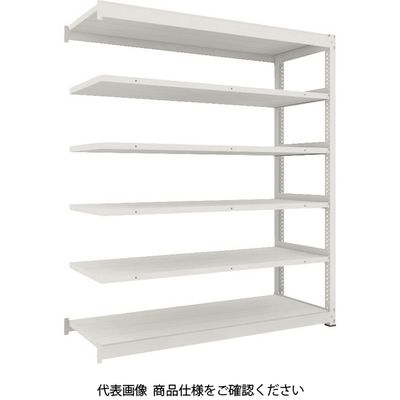 TRUSCO TUG型中量ボルトレス棚 450kg 連結型 1800×626×H2100 6段 TUG450-76L-6B 1台(1個)（直送品）