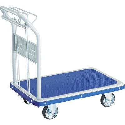 TRUSCO プレス製台車 ドンキーカート 固定 1225×775 ハンド式 ピン式2輪ストッパー付 制動ブレーキ付 502NKHBS 1台（直送品）