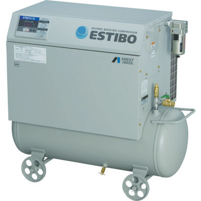 アネスト岩田 オイルフリー小型ブースタコンプレッサ 1.5KW 60Hz EFBS15BF-10M6 1台 769-5233（直送品）
