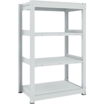 トラスコ中山 TRUSCO TUG型中量ボルトレス棚 600kg 単体型 1555×926×H1500 4段 TUG600-55Z-4 1台(1個)（直送品）