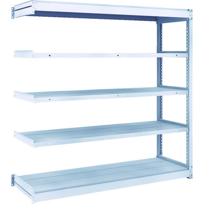 TRUSCO TUG型軽中量ボルトレス棚 200kg 連結型 1540×474×H1500 5段 TUG200-55S-5B 1台(1個)（直送品）